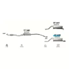 Polmo 07.442 – FIAT Grande Punto / Opel Corsa D Kipufogó hátsó dob