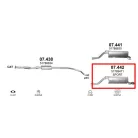 Marix 07.442 hátsó kipufogó dob – FIAT Grande Punto, Opel Corsa D, VAUXHALL CORSA Mk3