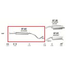 Polmo 07.63 – FIAT Középső kipufogó dob