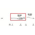 Marix 08-581 középső kipufogó dob – FORD C-MAX Mk1, Mk2, VOLVO S40, V50