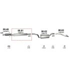 Polmo 08.61 – FORD Kipufogó első dob