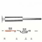 Marix 08-64 kipufogó első cső – FORD C-MAX Mk1, Mk2, VOLVO C30, S40
