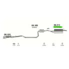 K08.213 Ford Fiesta / Mazda 121 hátsó kipufogódob