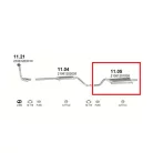 POLMO 11.05 - Kipufogó hátsó dob LADA NATACHA 1.1, 1.3, 1.5, 1.5 D (1992-2010)