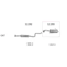 Edex 12-193 hátsó kipufogó dob – MAZDA 323 (BG)