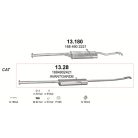 Marix 13-28 hátsó kipufogó dob – MERCEDES A-osztály (W168)