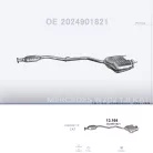POLMO 13.164 - Kipufogó rendszer MERCEDES C180 - T202 1.8, 2.0 (1995-1996)