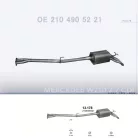 POLMO 13.178 - Kipufogó hátsó dob MERCEDES E270 - W210 2.7 CDi (1999-2002)