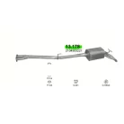 POLMO 13.178 - Kipufogó hátsó dob MERCEDES E270 - W210 2.7 CDi (1999-2002)
