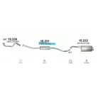 POLMO 15.231 - Kipufogó közép dob NISSAN MICRA 1.2, 1.4 (2005-2010)