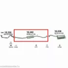MARIX K15.240 - Kipufogó közép dob NISSAN MICRA 1.0, 1.2, 1.4 (2003-2010)