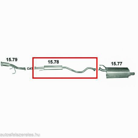 Polmo 15.78 – NISSAN Középső kipufogó dob