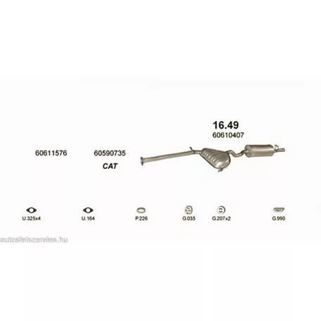 Marix 16.49 ALFA ROMEO 145 kipufogó rendszer