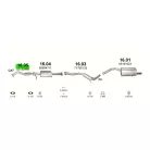 POLMO 16.05 - Kipufogó gyűjtő cső ALFA ROMEO 156 2.0 (2002-2010)