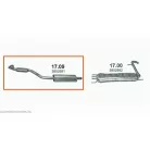 Marix 17.09 kipufogó első cső – Opel Zafira B