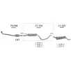 Edex 17.134 középső kipufogó dob – Opel Corsa B