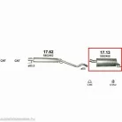 Marix 17.13 –  Opel Astra H / H GTC hátsó kipufogó dob
