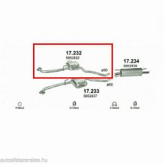 Marix 17-232 kipufogó közép dob