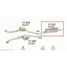 Polmo 17.237 – Opel Omega B Kipufogó hátsó dob