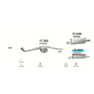 Marix 17.243 hátsó kipufogó dob – Opel Omega B