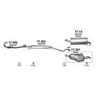 Polmo 17.251 – Opel Astra H Kipufogó hátsó dob