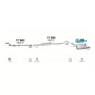 Polmo 17.266 – Opel Corsa C 1.8 Kipufogó hátsó dob