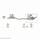 Marix 17.280 hátsó kipufogó dob – Opel Vectra B