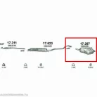 Polmo 17.287 – Opel Zafira B 1.6 / 1.8 / 2.2 Kipufogó hátsó dob