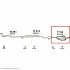 Polmo 17.28 – Opel Astra G 1.6 kombi Kipufogó hátsó dob
