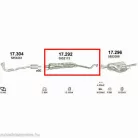 Marix 17.292 – Opel Astra G középső kipufogó dob