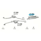 Polmo 17.294 – Opel Omega B Kipufogó hátsó dob