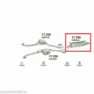 Marix 17.294 hátsó kipufogó dob – Opel Omega B