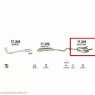 Polmo 17.295 – Opel Astra G 1.4/1.6 kombi Kipufogó hátsó dob