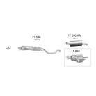Edex 17.298 hátsó kipufogó dob – Opel Zafira A