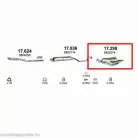 Marix 17.298 hátsó kipufogó dob – Opel Zafira A