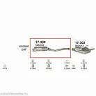 Polmo 17.300 – Opel Vectra B Középső kipufogó dob