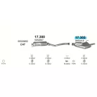 Polmo 17.302 – Opel Vectra B Kipufogó hátsó dob
