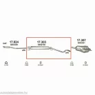 Marix 17.303 középső kipufogó dob – Opel Astra H