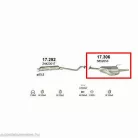 Marix 17.306 – Opel Astra G hátsó kipufogó dob