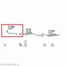 Marix 17.309 első kipufogó cső – Opel Astra F, Vectra A