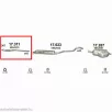 Marix 17.311 első kipufogó cső – Opel Astra H, Zafira B