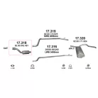 Polmo 17.318 – NISSAN Kipufogó első dob