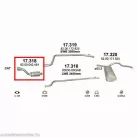 Marix 17.318 kipufogó első cső – NISSAN Primastar, Opel Vivaro A, RENAULT Trafic II