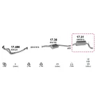 Edex 17.31 hátsó kipufogó dob – Opel Omega A