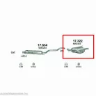 Polmo 17.322 – Opel Zafira A Kipufogó hátsó dob