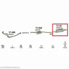 Marix 17.32 hátsó kipufogó dob – Opel Omega A