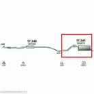 Marix 17.341 hátsó kipufogó dob – Opel Corsa D