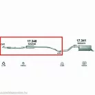 Polmo 17.348 – Opel Corsa D Középső kipufogó dob
