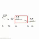 Marix 17.40 középső kipufogó dob – Opel Astra F