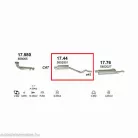 Polmo 17.44 – Opel Astra F Középső kipufogó dob